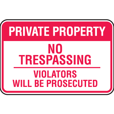 Private Property Sign