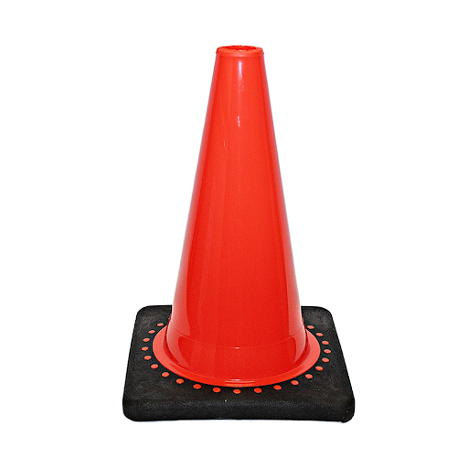 Traffic Cone, 12″, No Collar