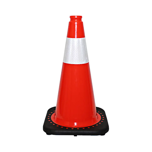 Traffic Cone, 18″, 4″ Reflective Collar